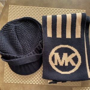 Michael Kors scarf and hat